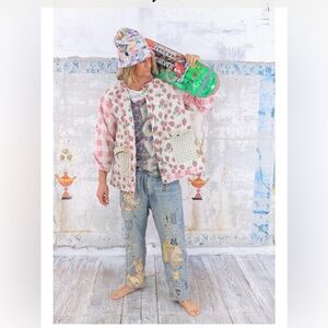 Magnolia Pearl Quilted Edi Coat in Poteet Picnic